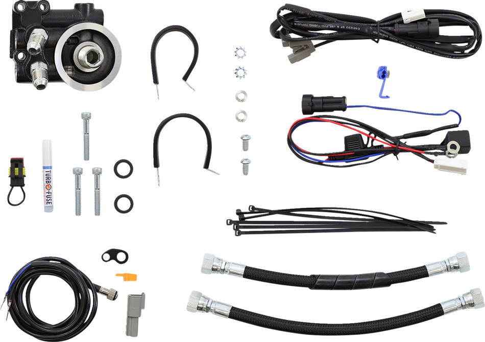 ULTRACOOL Oil Cooler Kit - Naked - Indian - Black IN-1N