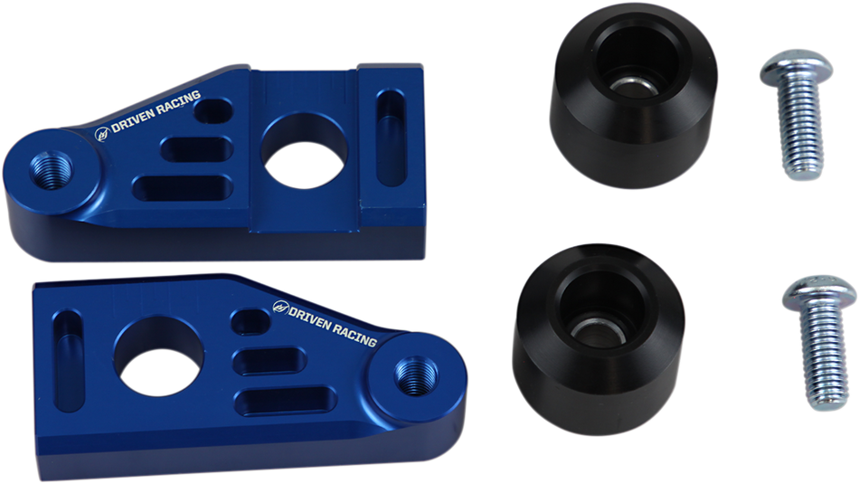 DRIVEN RACING Axle Block Sliders - Yamaha FZ-9 - Blue DRAX-121-BL