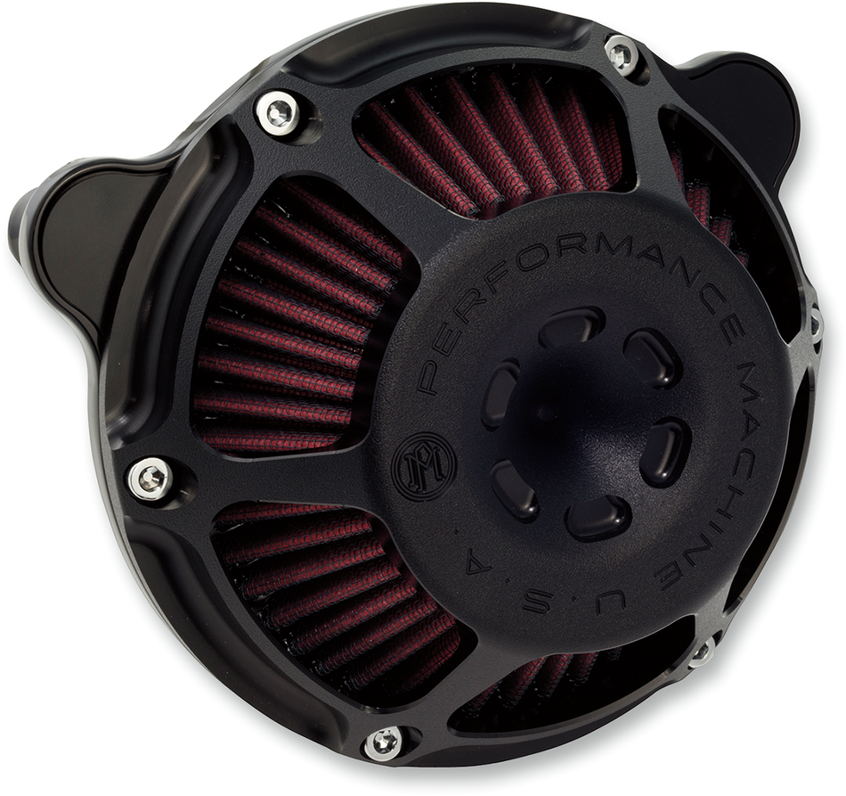 PERFORMANCE MACHINE (PM) Max HP Air Cleaner - Black Ops - XL 0206-2080-SMB