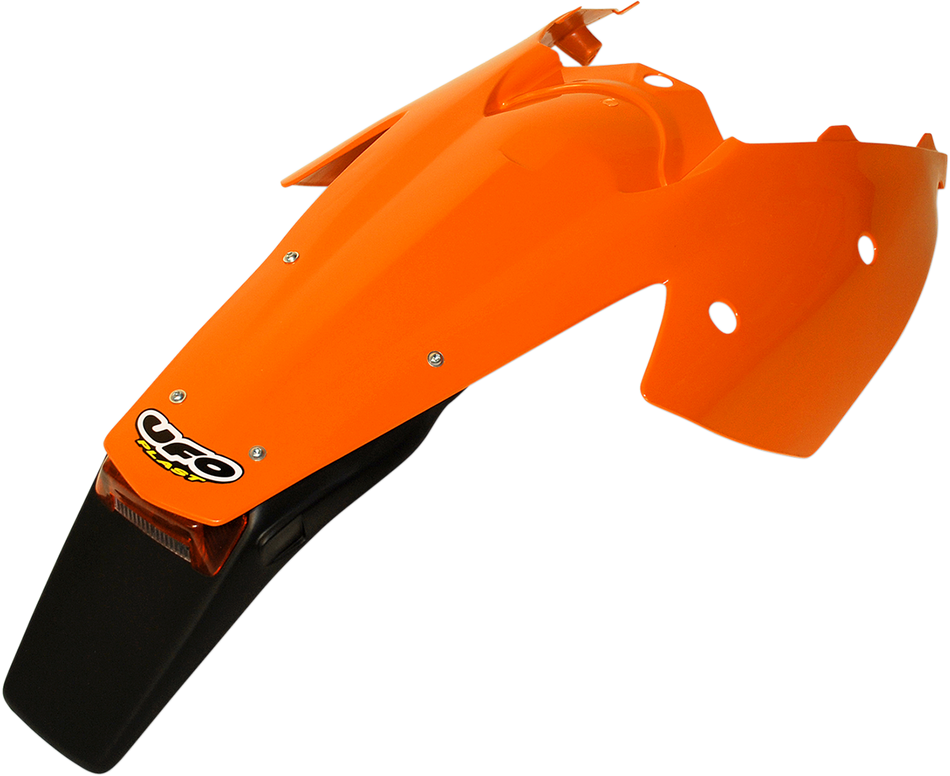 UFO Enduro Rear Fender with Light - '98-'20 KTM Orange KT03081-127