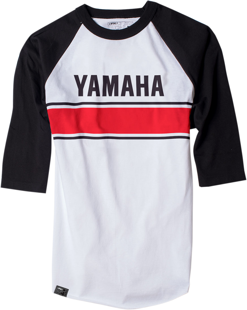 FACTORY EFFEX Yamaha Vintage Baseball T-Shirt - White/Black - Medium 17-87232