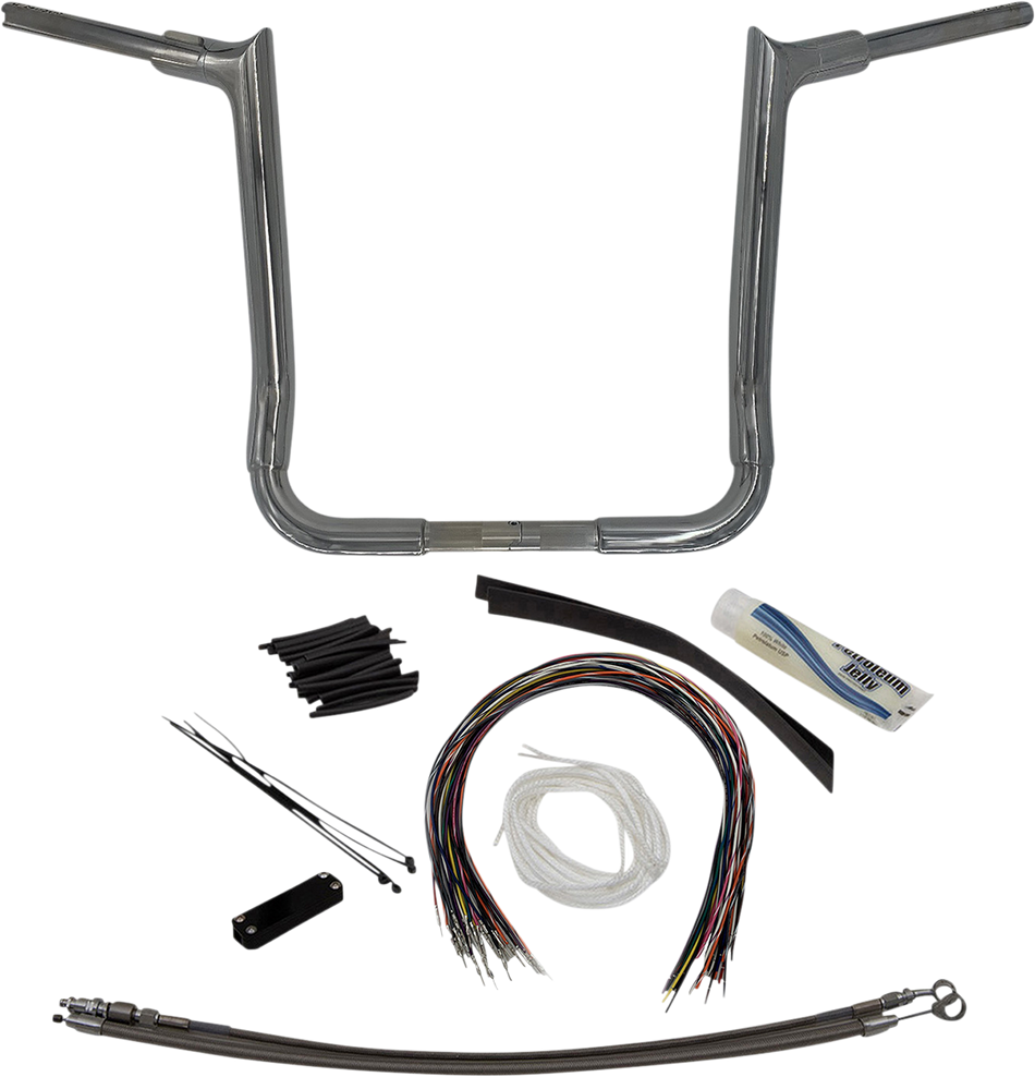 FAT BAGGERS INC. Handlebar Kit - Pointed Top - 16" - Chrome 809116