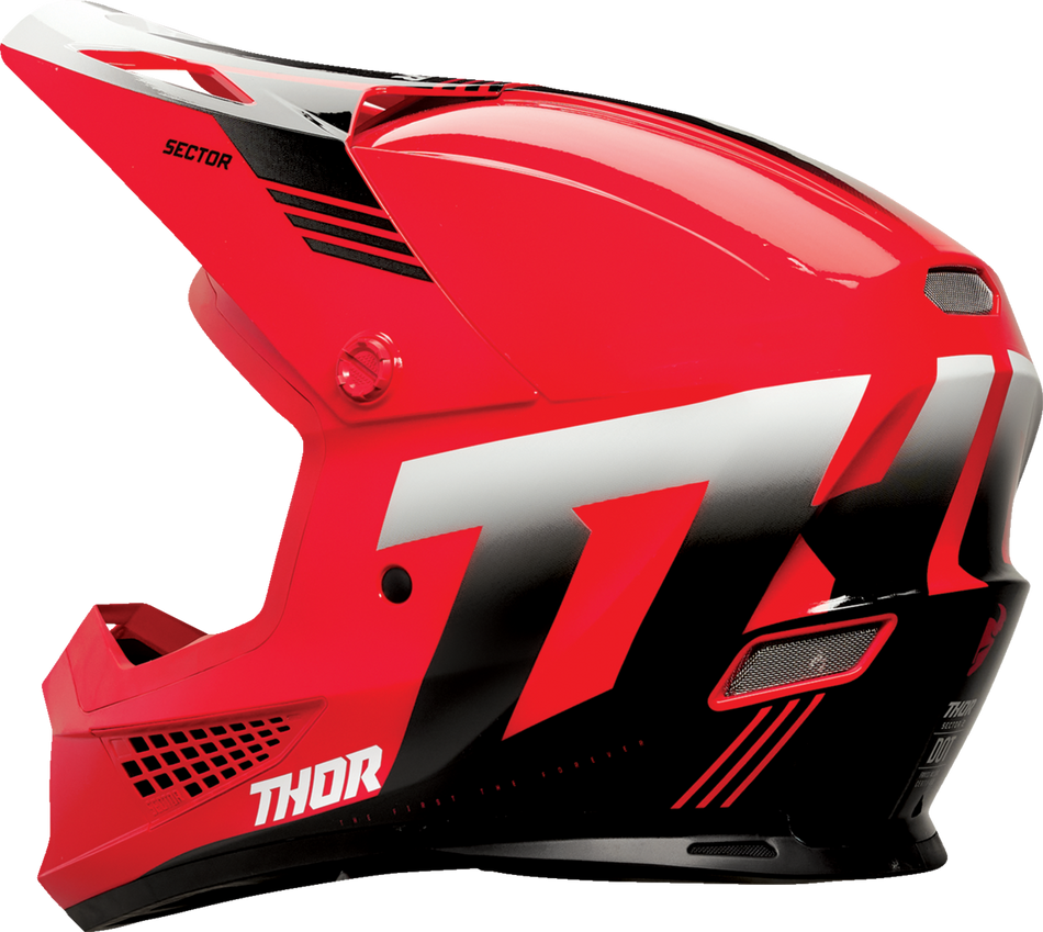 THOR Sector 2 Helmet - Carve - Red/White - Large 0110-8108