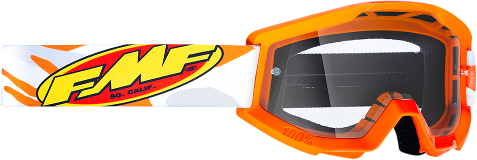 FMF Youth PowerCore Goggles - Assault - Gray - Clear F-50054-00001 2601-3020