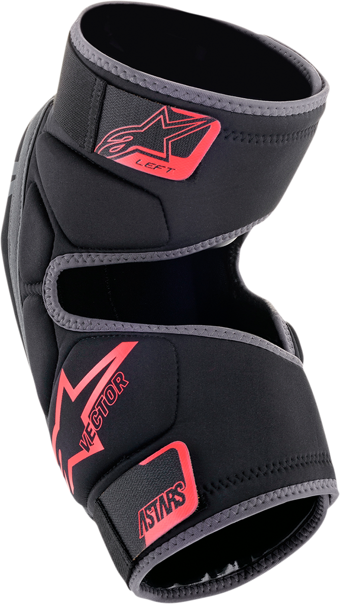 ALPINESTARS Vector Knieschützer - Schwarz/Anthrazit/Rot - S/M 1650621-1036S/M