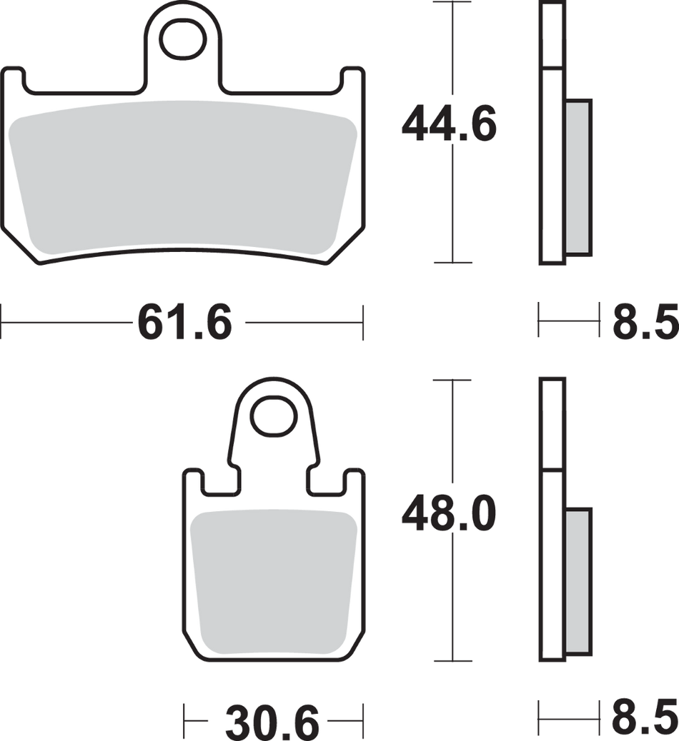 SBS HS Brake Pads - Yamaha - 839HS 839HS