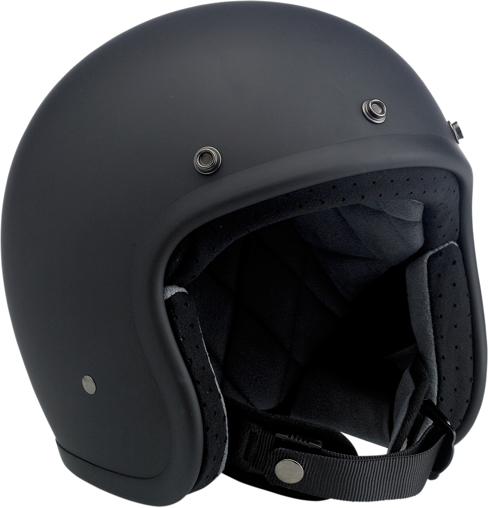 BILTWELL Bonanza Helmet - Flat Black - Large 1001-201-204