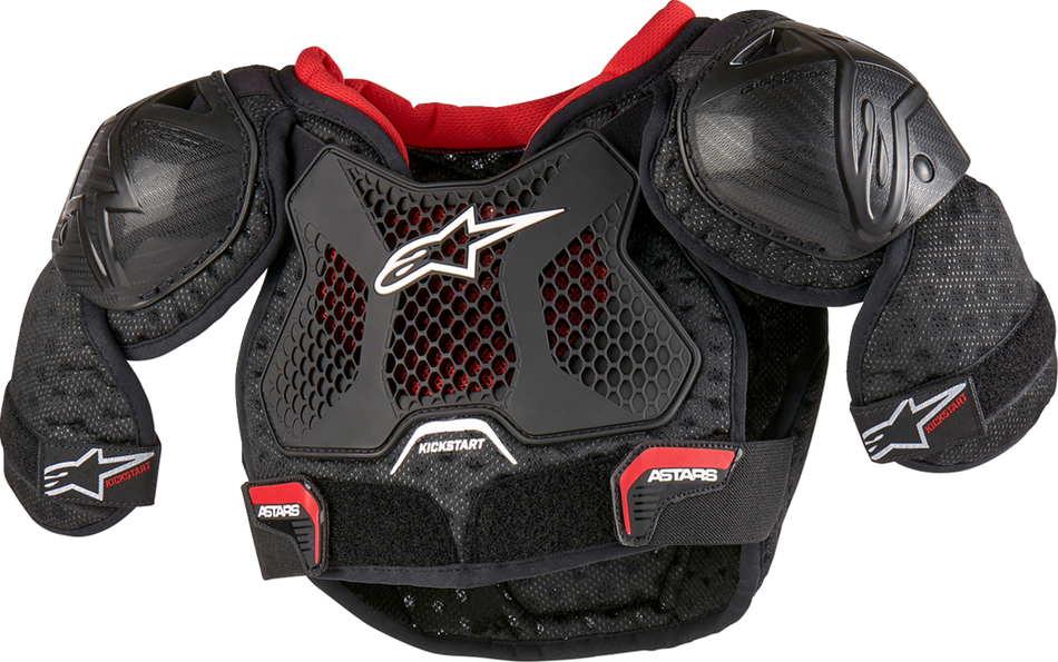 ALPINESTARS Youth Bionic Action Kickstart Chest Guard - Black/Red - 7/9 6740624-13-7/9