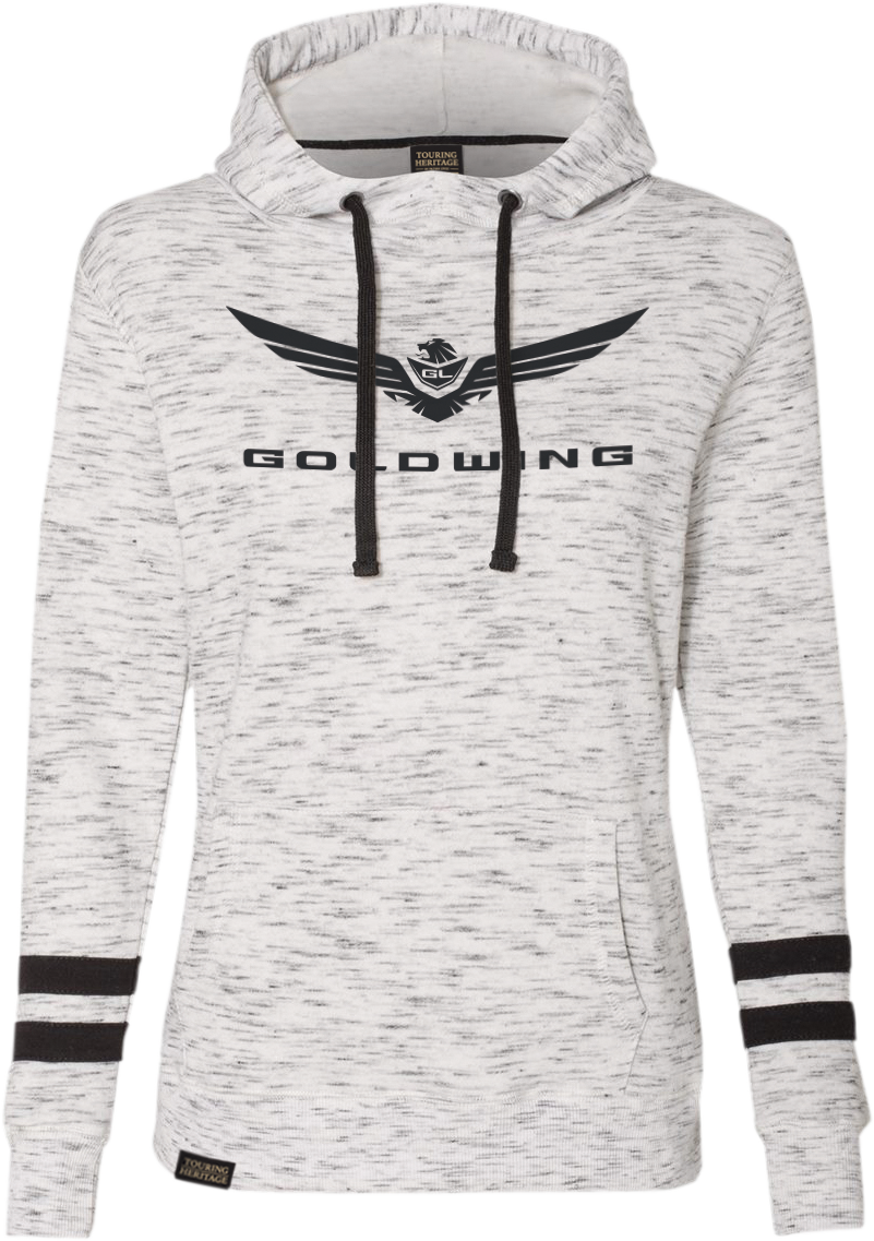 FACTORY EFFEX Goldwing Bold Kapuzenpullover für Damen, Weiß/Schwarz, XL 25-88826 