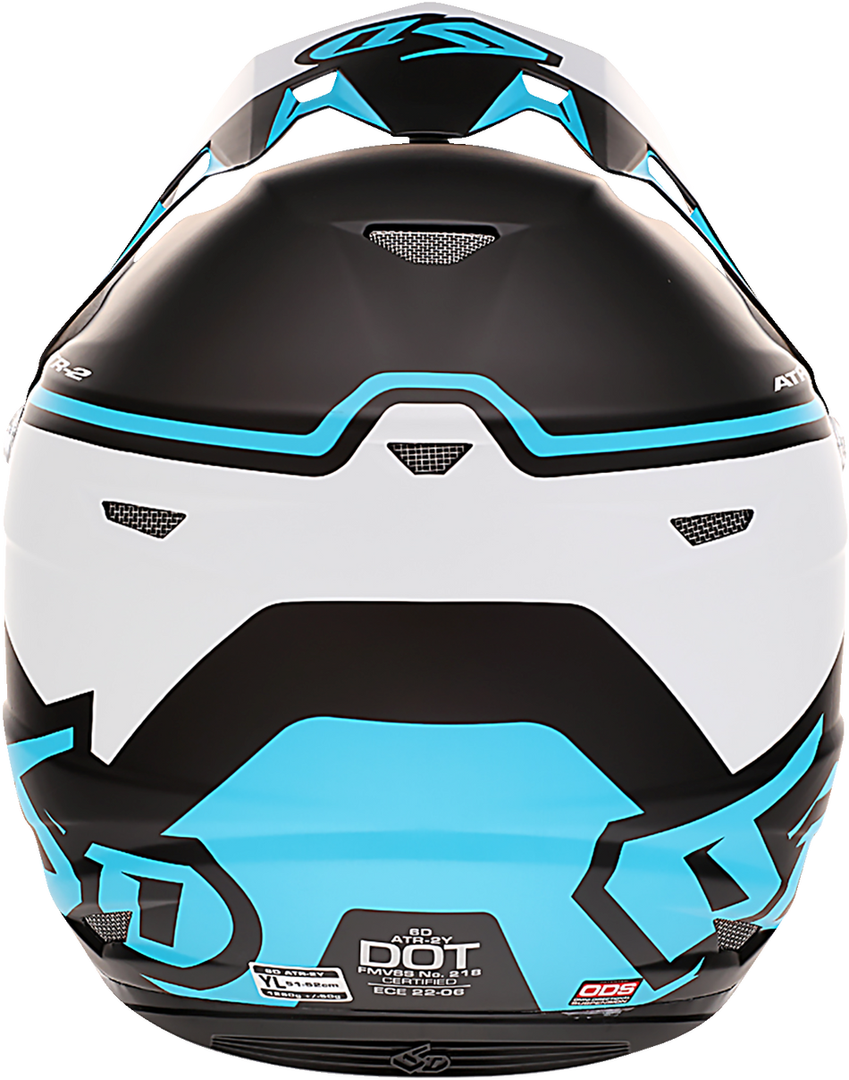 6D ATR-2Y Helmet - Drive - Cyan - Small 11-6300