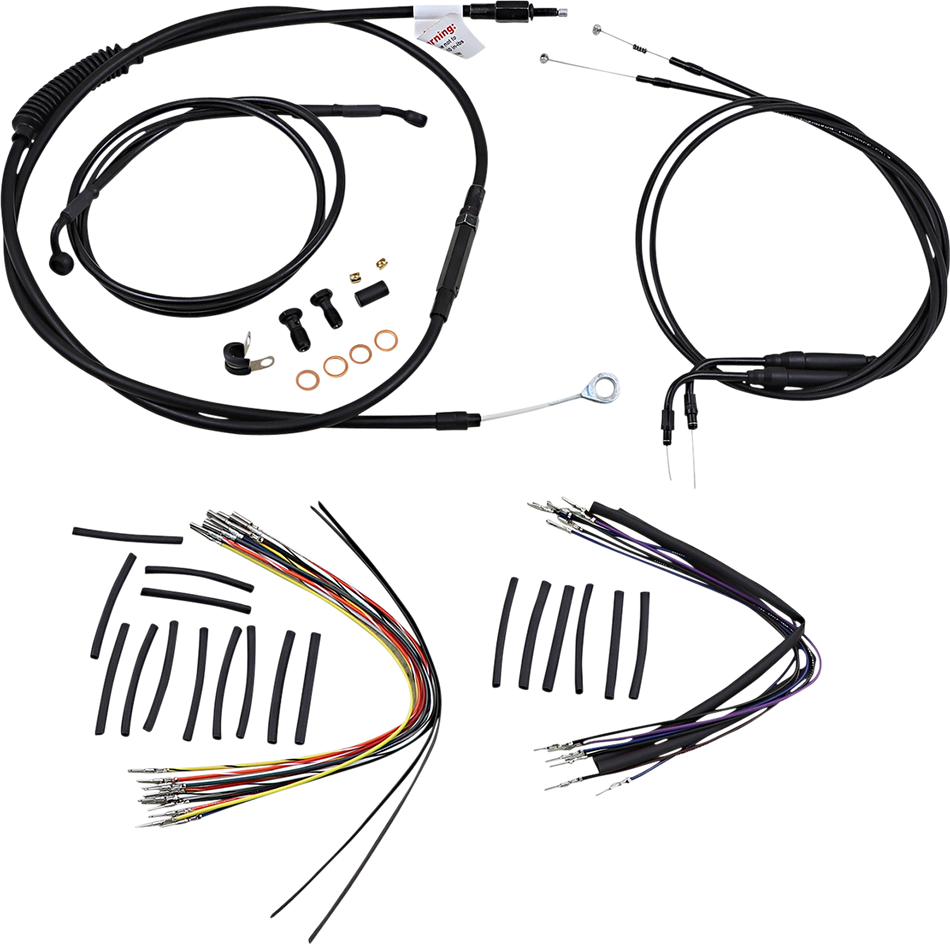 BURLY BRAND Control Kit - 14" Ape Hanger Handlebars B30-1009