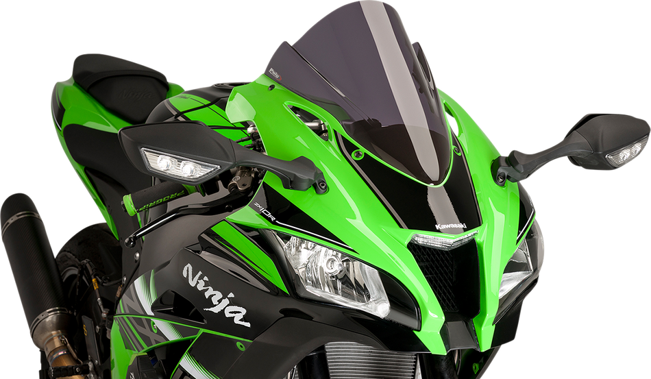 PUIG HI-TECH PARTS Race Windscreen - Dark Smoke - ZX10R 8912F