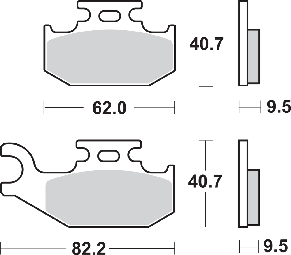 SBS Off-Road Sintered Brake Pads - Can-Am 767SI