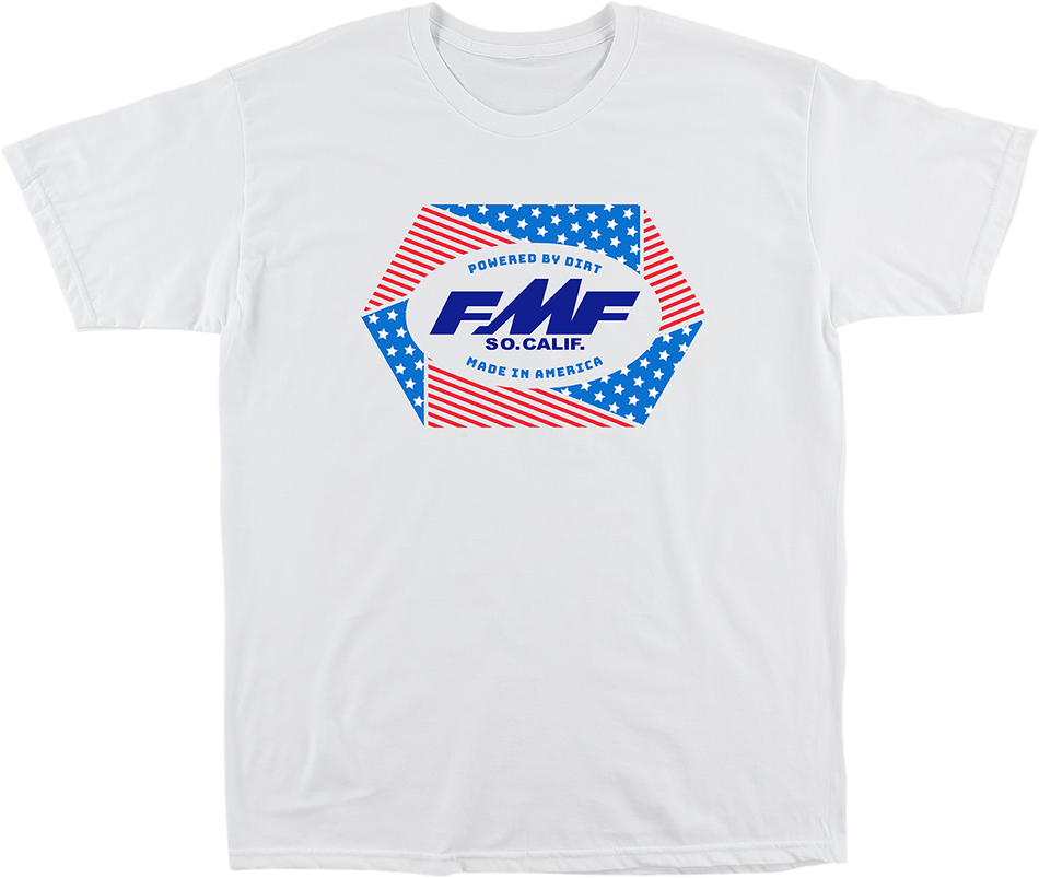 FMF Geometry T-Shirt - White - Large SU21118901WHLG 3030-20698