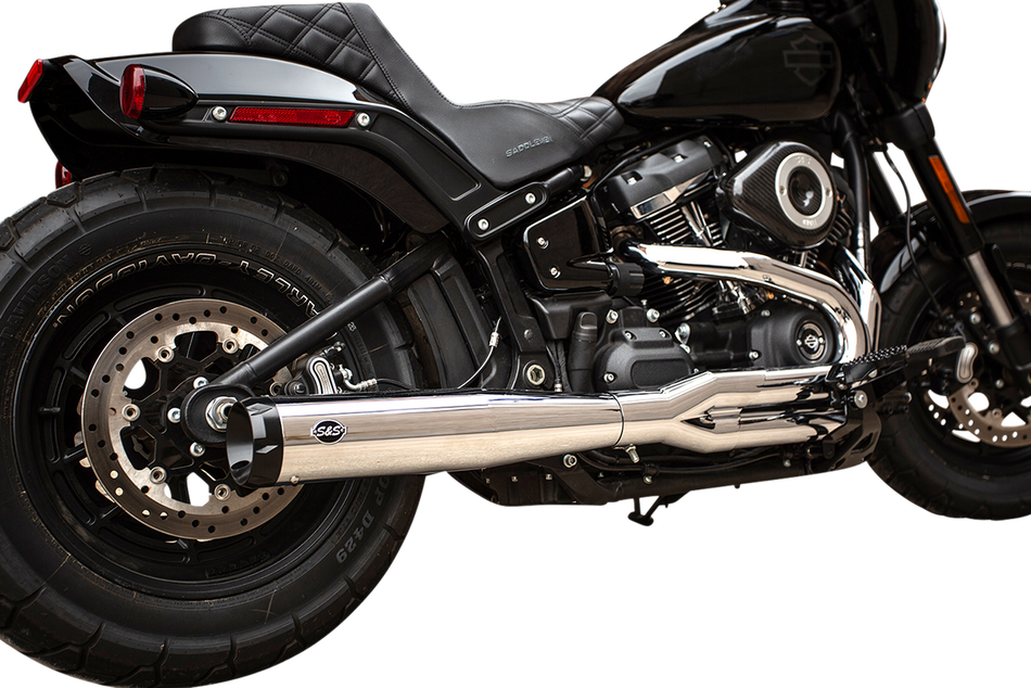 S&amp;S CYCLE Super Street 2:1 Auspuffanlage - Chrom Softail Standard FLHC/FXST 20-22 Modell MODELLE 550-0790 