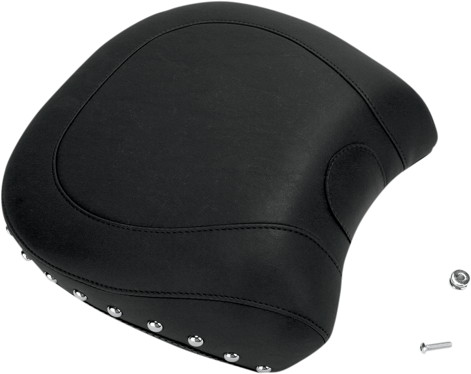 MUSTANG Wide Rear Seat - Studded - Black - Softail 79533