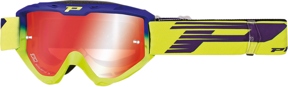 Gafas PRO GRIP 3450 Riot - Azul eléctrico/Amarillo Fluo - Espejo PZ3450BEGFFL 