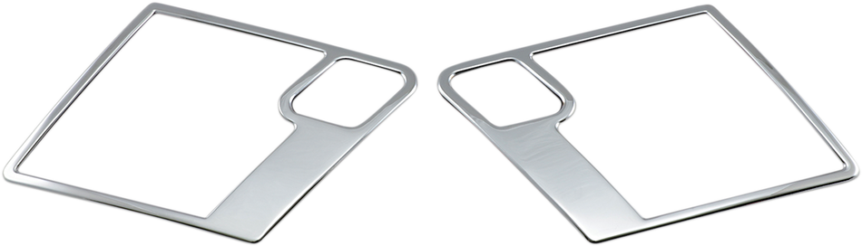 Parts Unlimited Speaker Accent Trim - Chrome - Front 45-8514-Bc7