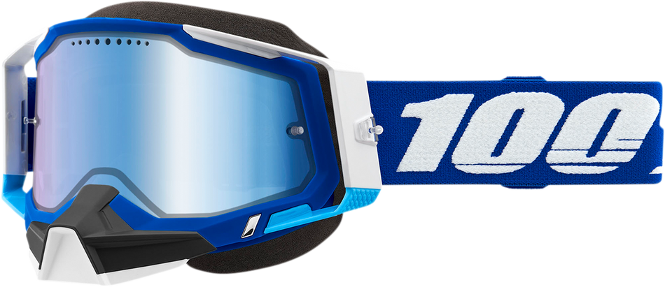 100% Racecraft 2 Snow Goggles - Blue - Blue Mirror 50012-00002