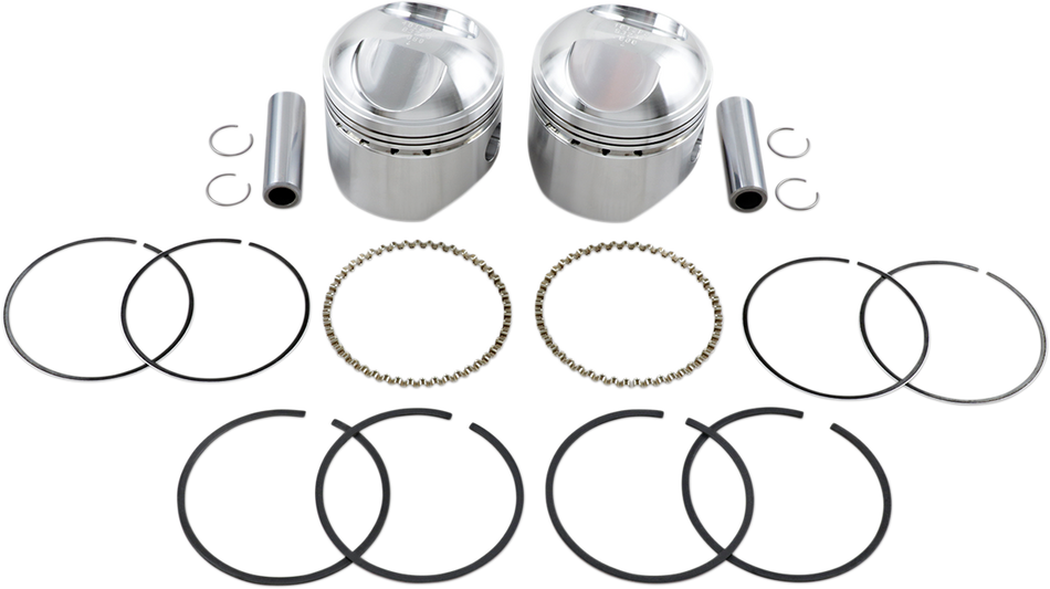 WISECO Piston Kit - .080 - 1948-1980 - Big Twin High-Performance K1612