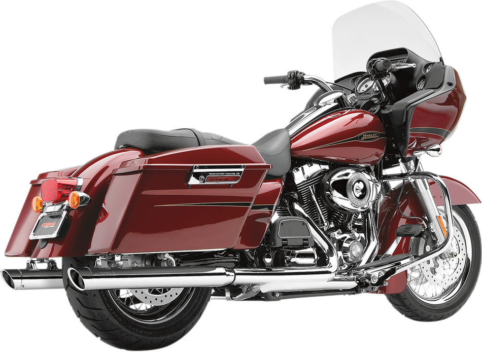 COBRA 3" Mufflers - Chrome - '95-'16 Bagger 6020