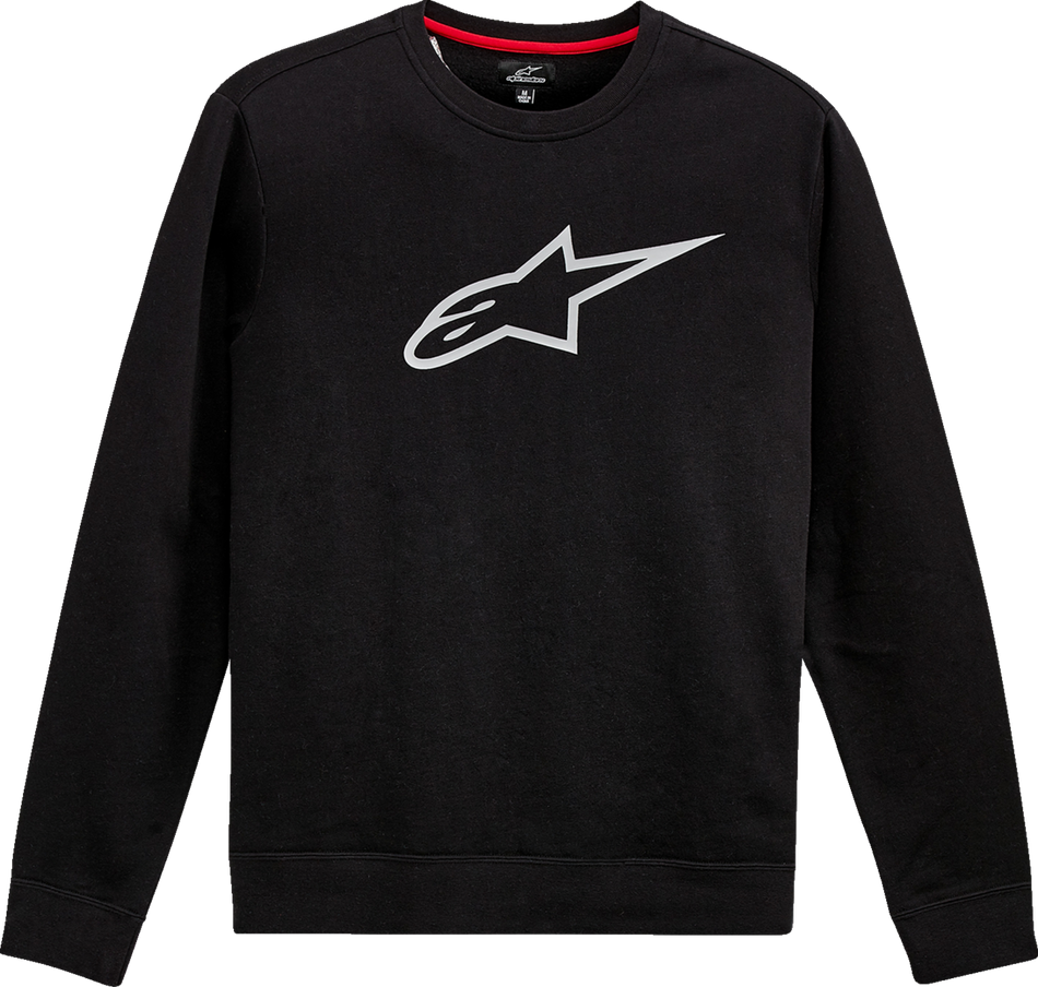 ALPINESTARS Ageless Crew Fleece - Black/Gray - Large 1212513221011L