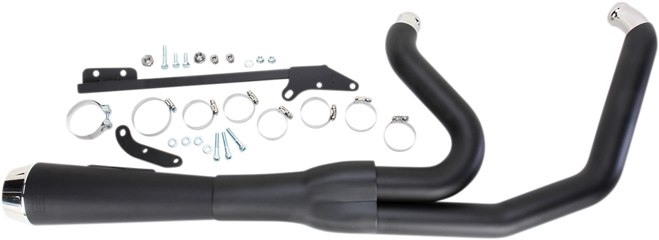 BASSANI XHAUST Road Rage Exhaust - Black - Short - '06-'17 FXD 13122J