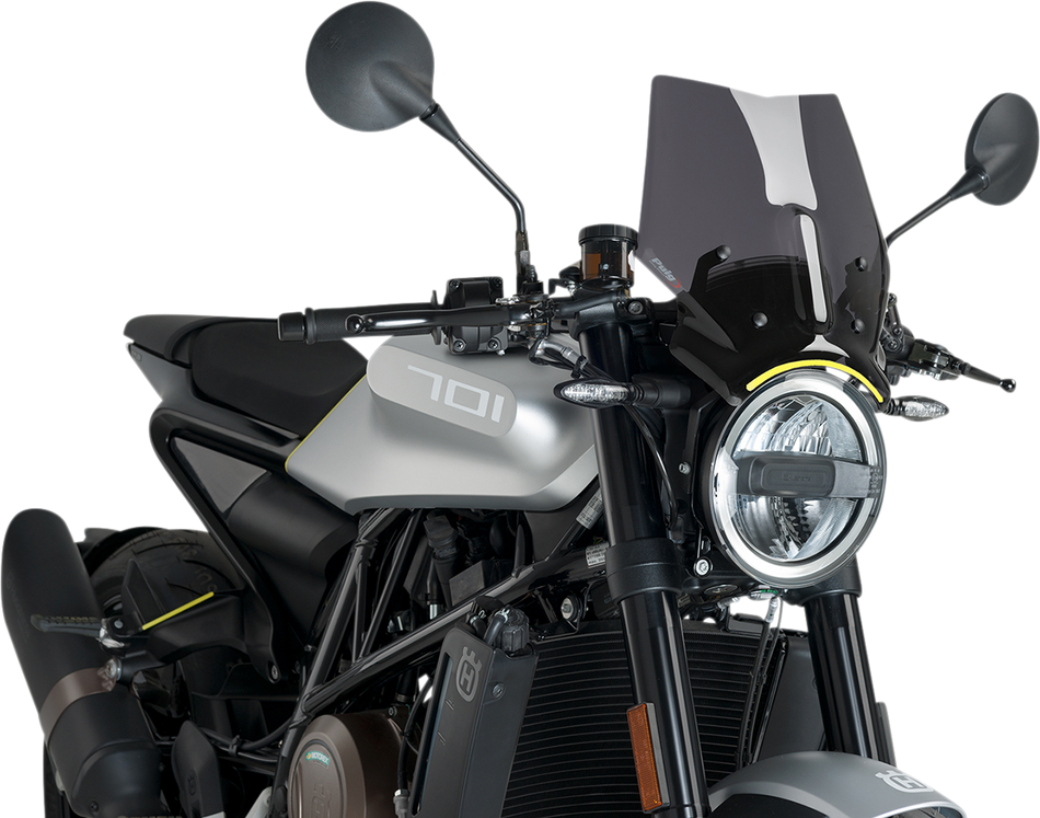 PUIG HI-TECH PARTS New Generation Windscreen - Dark Smoke - Husqvarna 9750F