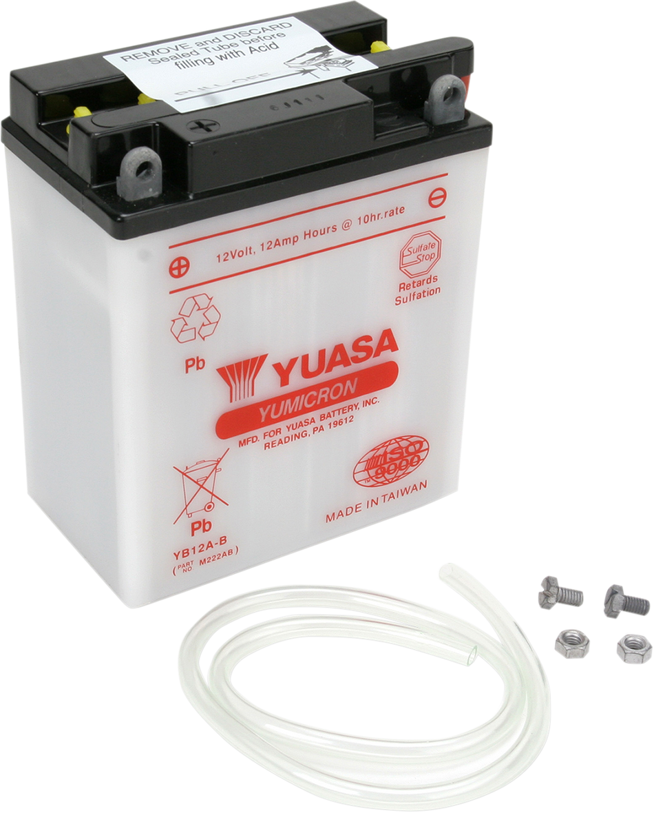 YUASA Battery - YB12A-B YUAM222AB