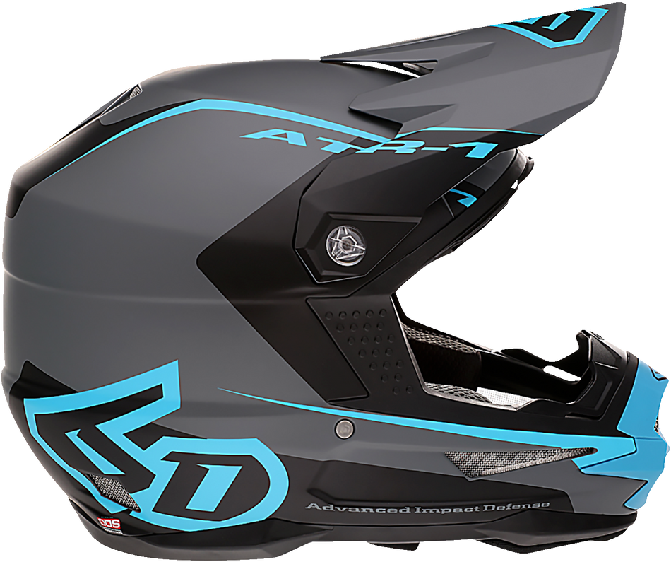 6D ATR-1 Helmet - Stealth - Cyan - 2XL 10-4629