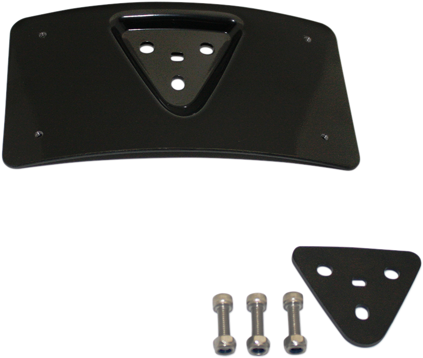 CUSTOM DYNAMICS Radius License Plate Mount - Black CD-PFM-B