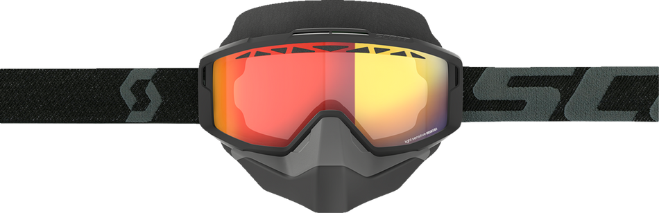 Gafas de nieve SCOTT Split - OTG - Sensibles a la luz - Negro - Rojo cromado 285542-0001341 