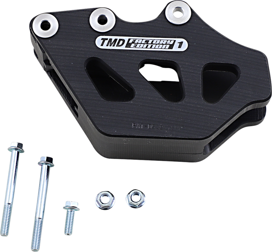 T.M. DESIGNWORKS Chain Guide - Kawasaki/Suzuki - Black RCG-KX2-BK