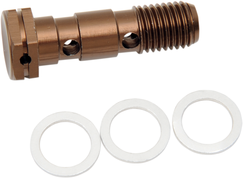 SHINDY Aluminum Banjo Bolt - Honda - Double 17-623