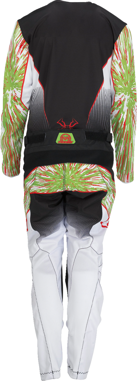 MOOSE RACING Agroid-Trikot für Jugendliche – Grün/Rot/Schwarz – XS 2912-2266 