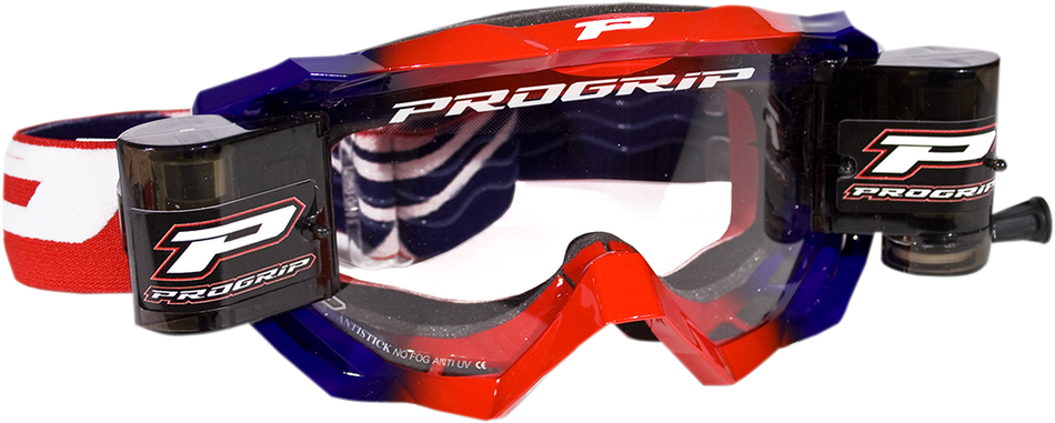 Gafas PRO GRIP Venom Roll Off - Rojo/Azul PZ3200ROROBL 