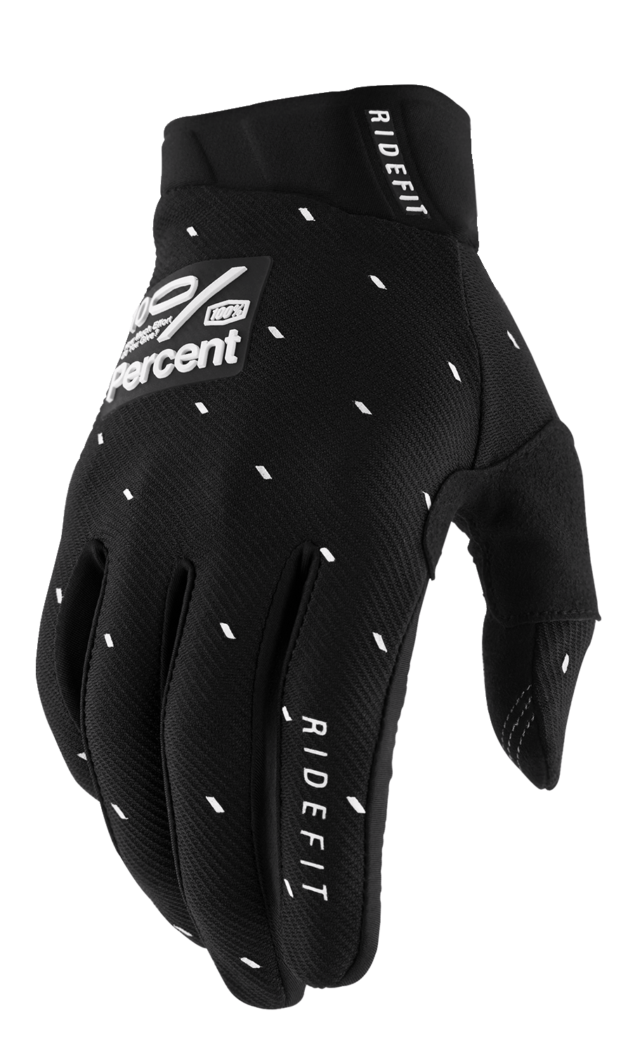 100% Ridefit Gloves - Slasher Black - Small 10010-00035