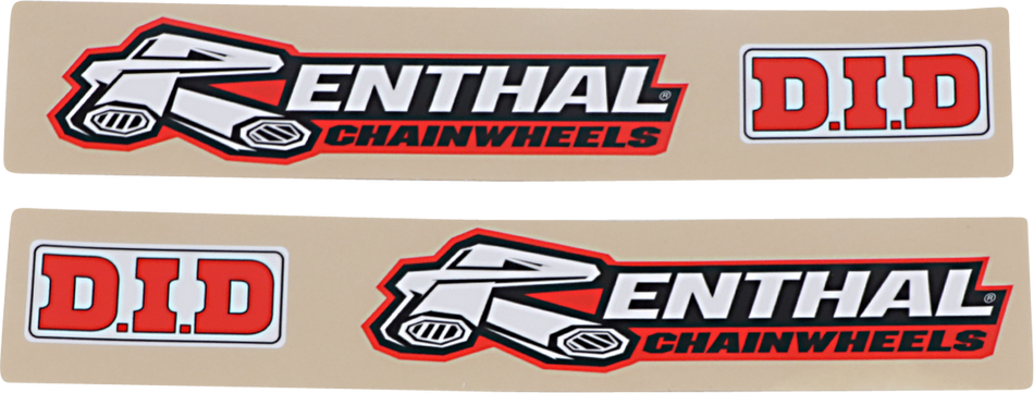 FACTORY EFFEX Swingarm Graphic - Renthal DID ACT BLK/WHT/ORG "RENTHAL" 04-2426