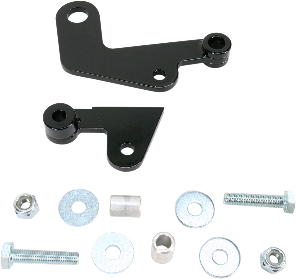 BARON Rear Shock Drop Bracket Lowering Kit - Black - Lowers 1.50" - '07-'09 VT750C2 BA-7500-66