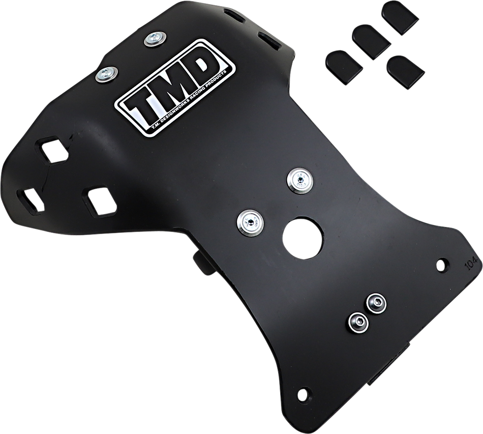 T.M. DESIGNWORKS Skid Plate - Black - SX 85/105 KTMC-085-BK