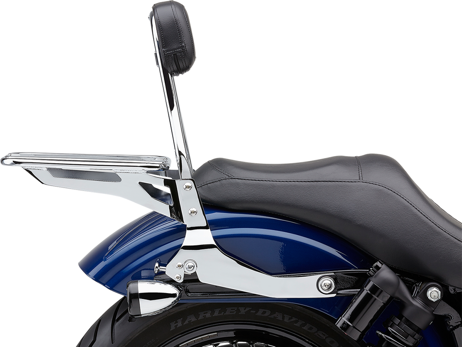 COBRA Backrest Kit - 14" - Chrome - Dyna 602-2004