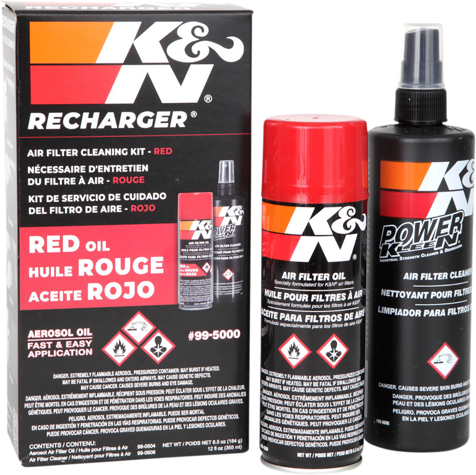 K & N Air Filter Care Kit - Aerosol 99-5000