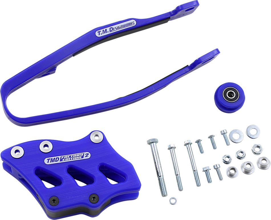 T.M. DESIGNWORKS Chain Guide/Slider - Yamaha - Blue YCP-OR3-BU