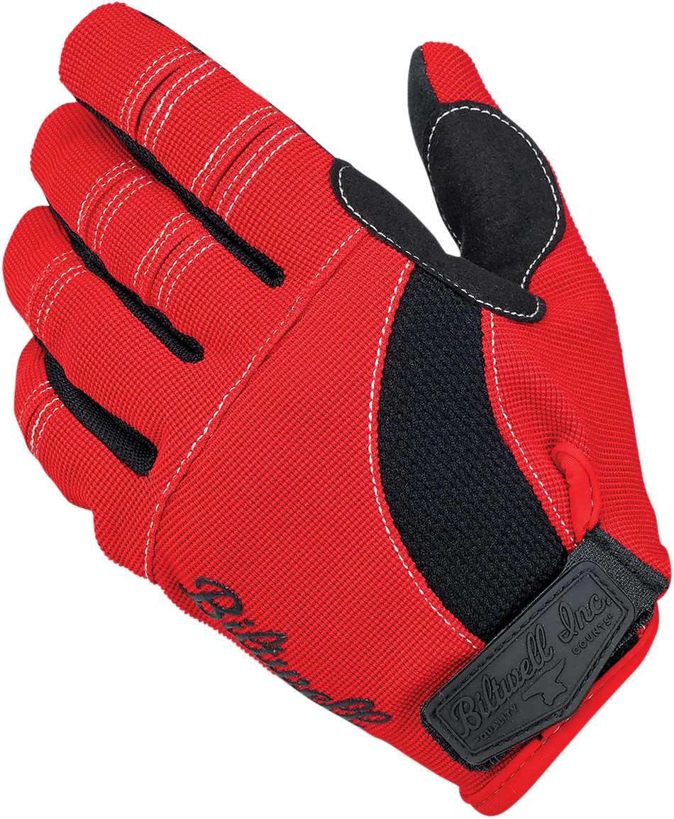 BILTWELL Moto Gloves - Red/Black/White - XS 1501-0804-001