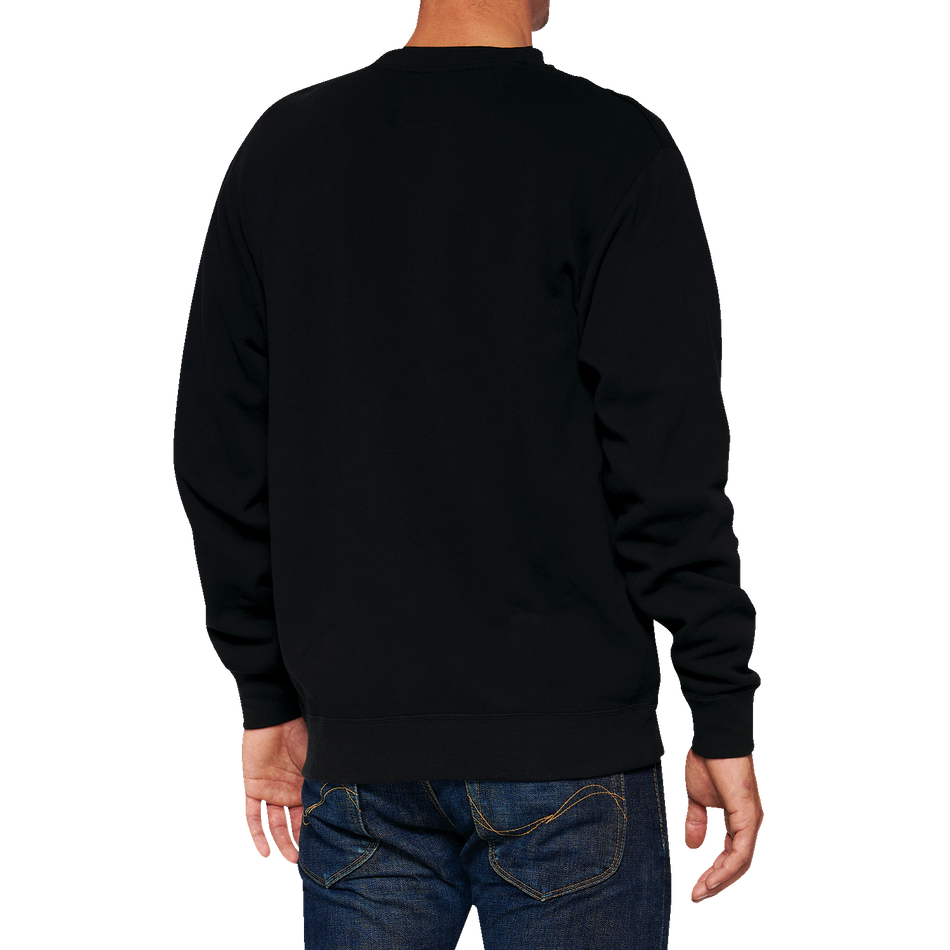 100% Icon Long-Sleeve Fleece Sweatshirt - Black - XL 20026-00003