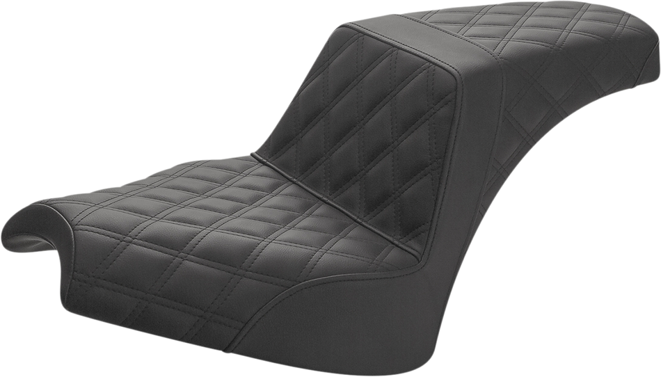 SADDLEMEN Step Up Seat - Full Lattice - Black - Chief I21-04-175