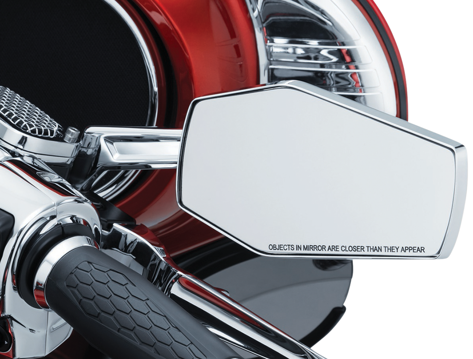 KURYAKYN Mirror - Hex - Side View - Hexagon - Chrome 5918