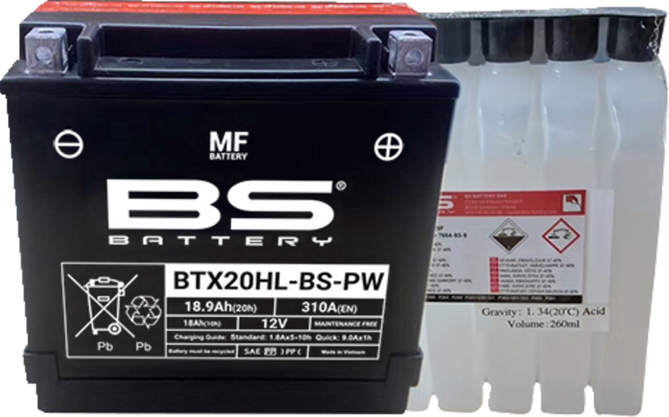 BS BATTERY Battery - BTX20HL-BS-PW (YTX) 300821