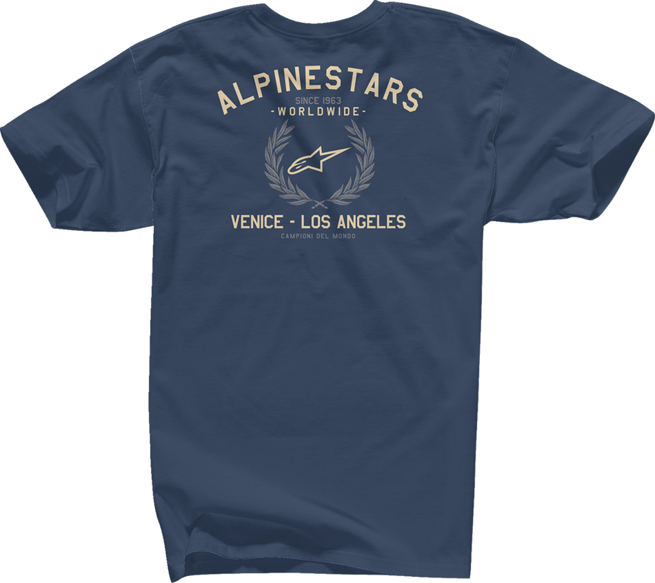 ALPINESTARS Wreath T-Shirt - Navy - Medium 12137258070M