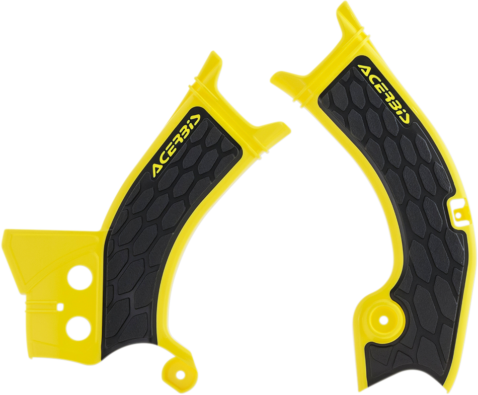 ACERBIS X-Grip Frame Guards - Yellow/Black 2686601017